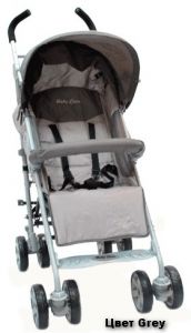 Коляска трость Baby Care Polo серая ― кроха74.ru